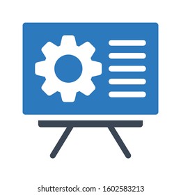 presentation vector glyph color icon 