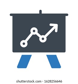 presentation vector glyph color icon 