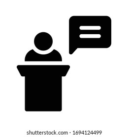 presentation vector glyph color icon 