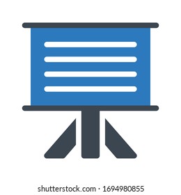presentation vector glyph color icon 