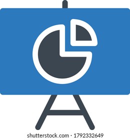 presentation vector glyph color icon 
