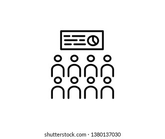 Presentation vector icon -vector