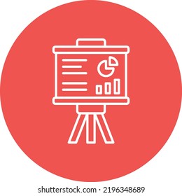 Presentation vector icon. Can be used for printing, mobile and web applications.