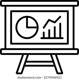 Presentation vector icon. Can be used for printing, mobile and web applications.