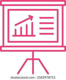 Presentation vector icon. Can be used for printing, mobile and web applications.