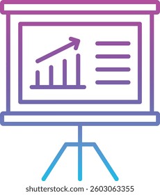 Presentation vector icon. Can be used for printing, mobile and web applications.