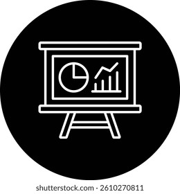 Presentation vector icon. Can be used for printing, mobile and web applications.