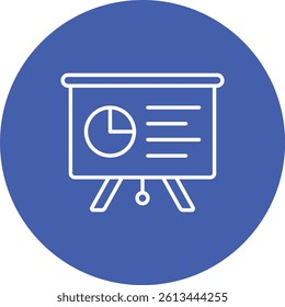 Presentation vector icon. Can be used for printing, mobile and web applications.