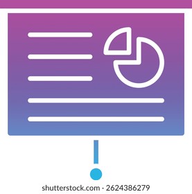 Presentation vector icon. Can be used for printing, mobile and web applications.