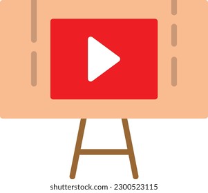 Presentation Vector Icon Flat Style