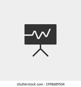 símbolo de ilustración de icono de vector de presentación 