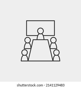 Presentation vector icon illustration sign