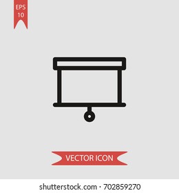 Presentation vector icon illustration symbol