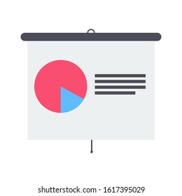 Presentation vector icon, infographic chart symbol. Modern, simple flat vector illustration for web site or mobile app