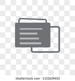 Presentation vector icon isolated on transparent background, Presentation logo concept