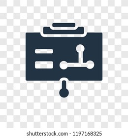 Presentation vector icon isolated on transparent background, Presentation transparency logo concept
