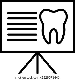 Presentation Vector Icon Line Style