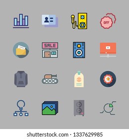 presentation vector icon set