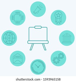 Presentation vector icon sign symbol