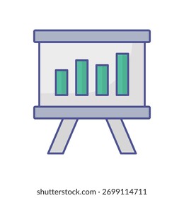Presentation Vector Icon which can easily modify or edit
