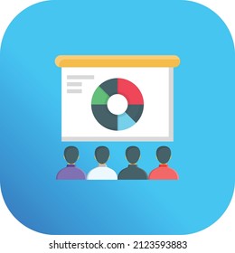 presentation Vector illustration on a transparent background.Premium quality symmbols.Vector line flat icon for concept and graphic design.
