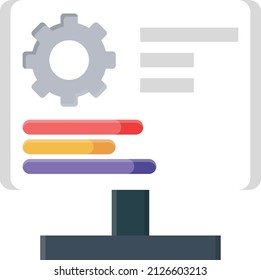 presentación Ilustración vectorial sobre un fondo transparente.Símbolos de calidad premium.Icono plano de línea vectorial para el concepto y el diseño gráfico.
