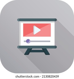 presentation Vector illustration on a transparent background.Premium quality symmbols.Vector line flat icon for concept and graphic design.
