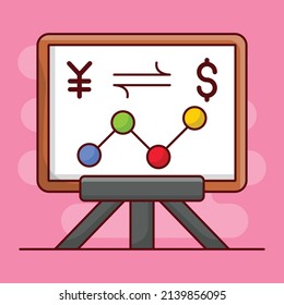 presentación Ilustración vectorial sobre un fondo transparente.Símbolos de calidad premium. icono plano de línea vectorial para el concepto y el diseño gráfico.