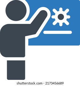 Presentation Vector illustration on a transparent background.Premium quality symbols.Glyphs vector icon for concept and graphic design.