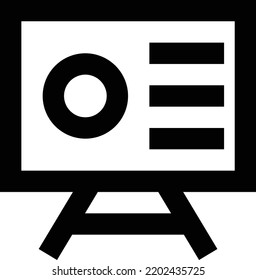 presentación Ilustración vectorial sobre un fondo transparente.Símbolos de calidad premium.Icono vectorial de trazo para el concepto y el diseño gráfico.