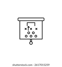 Presentation vector line icon icons design