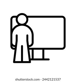 Symbol für Präsentationsvektorlinie