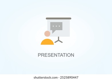Presentation Vector Or Logo Sign Symbol Illustration