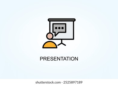 Presentation Vector Or Logo Sign Symbol Illustration