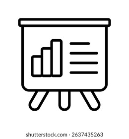 Presentation Vector for Online Work Report. Virtual slideshow icon, team project pitch illustration, remote business concept.