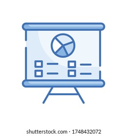Presentation Vector Style illustration. Filled Outline Icon. EPS 10