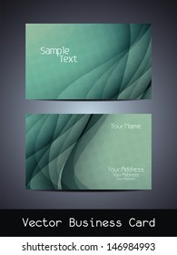 Presentation of visiting card design