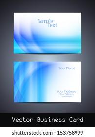 Presentation of visiting card design