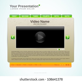 Presentation website template