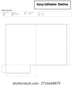 presentation_folder dieline template box dieline die lines packaging custom dieline  box cardboard box dieline pizza  printable product packaging layout,