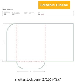 presentation_folder dieline template box dieline die lines packaging custom dieline  box cardboard box dieline pizza printable product packaging layout,
