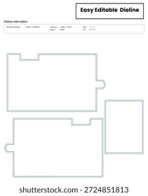 presentation_folder dieline template box dieline die lines packaging custom dieline  box cardboard box dieline pizza printable product packaging layout,