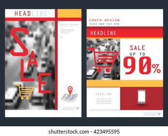 Presentation.Annual report brochure flyer design template vector, Leaflet cover abstract flat background, layout in A4 size