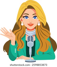 Presenter Broadcaster Character Persona Avatar Cartoon