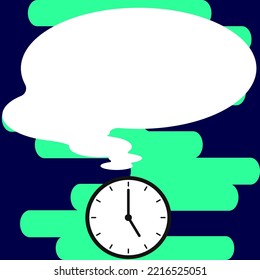 Presenter With Conversation Bubble Showing New Announcement. Colleague Speech Balloon Presenting Fresh And Important News Messages.
