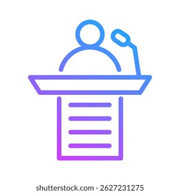 Elemento De Icono De Presentador Para Diseño