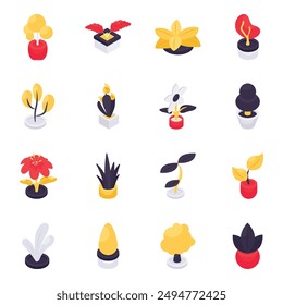 Presenting a beautiful flower flat icons set. Use this floral set to brighten up your design ideas. Happy downloading.