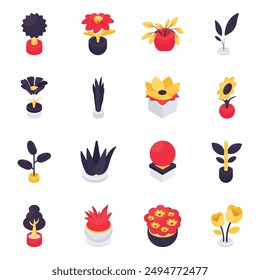 Präsentieren einer schönen Blume flache Icons Set. Verwenden Sie dieses Blumenset, um Ihre Design-Ideen aufzuhellen. Herzlichen Glückwunsch zum Download.