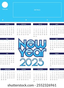 Presenting a beautifully designed 2025 calendar, perfect for personal or professional use. This calendar features a clean and elegant layout, making it both visually appealing and functional.