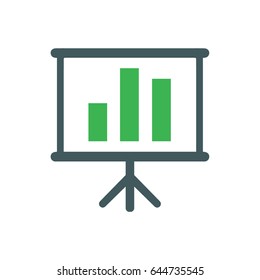 presenting business report icon